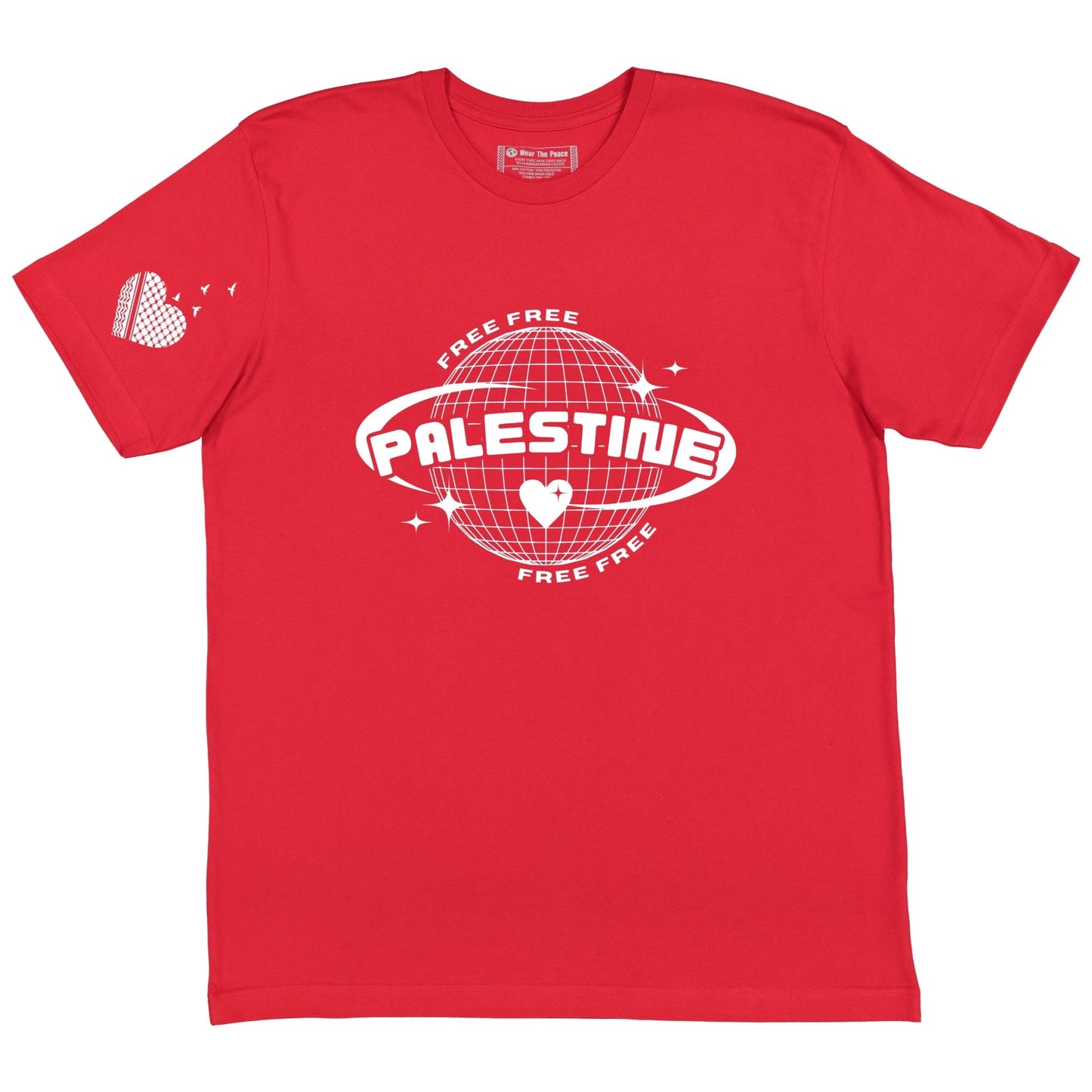 Free Palestine Tee (SHIPS FEB. 10) Wear The Peace Short Sleeves S