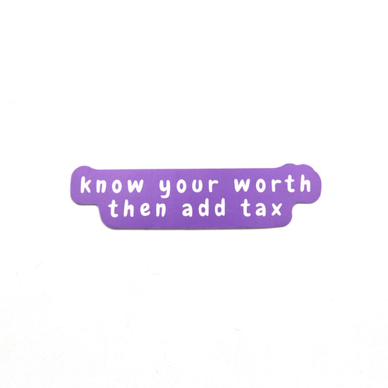 Know Your Worth Sticker Wear The Peace Stickers 0.5 inches x 3 inches