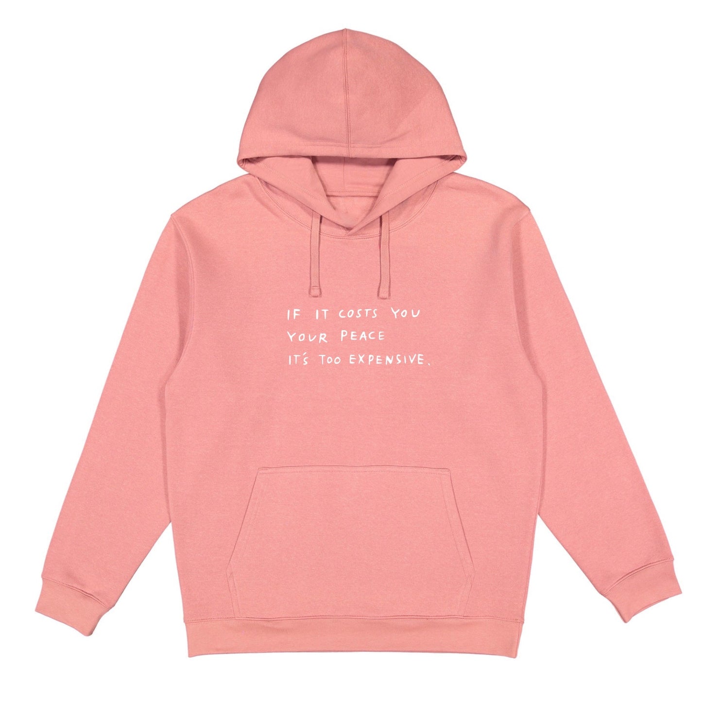 The Cost Of Peace Hoodie Wear The Peace Hoodies Mauve S