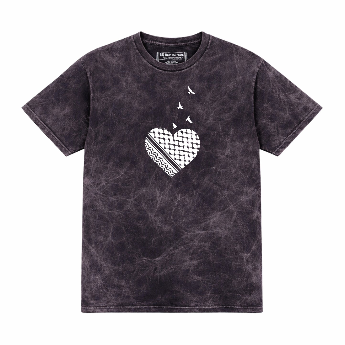 Palestine Heart Vintage Tee