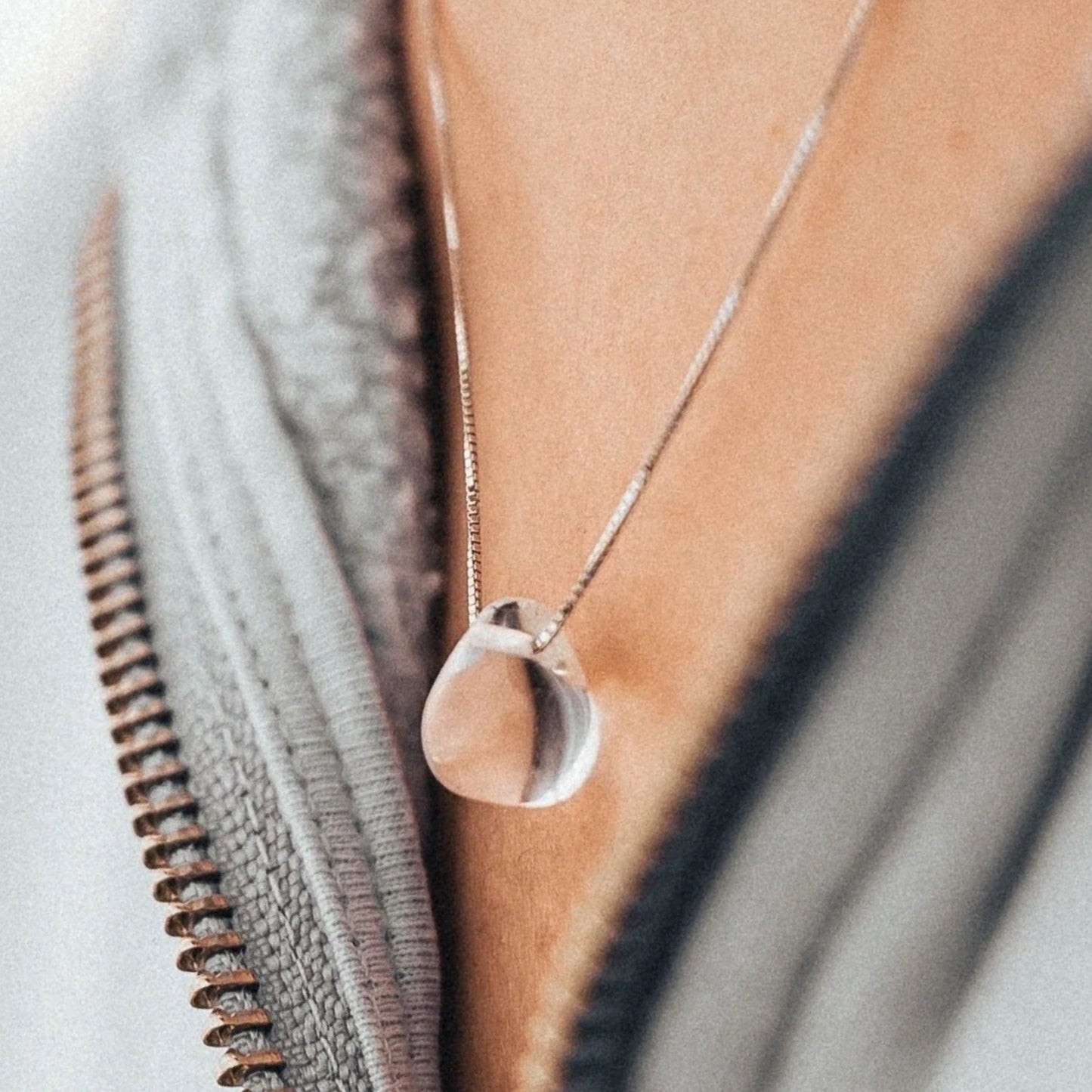 Water Drop Sterling Silver Necklace