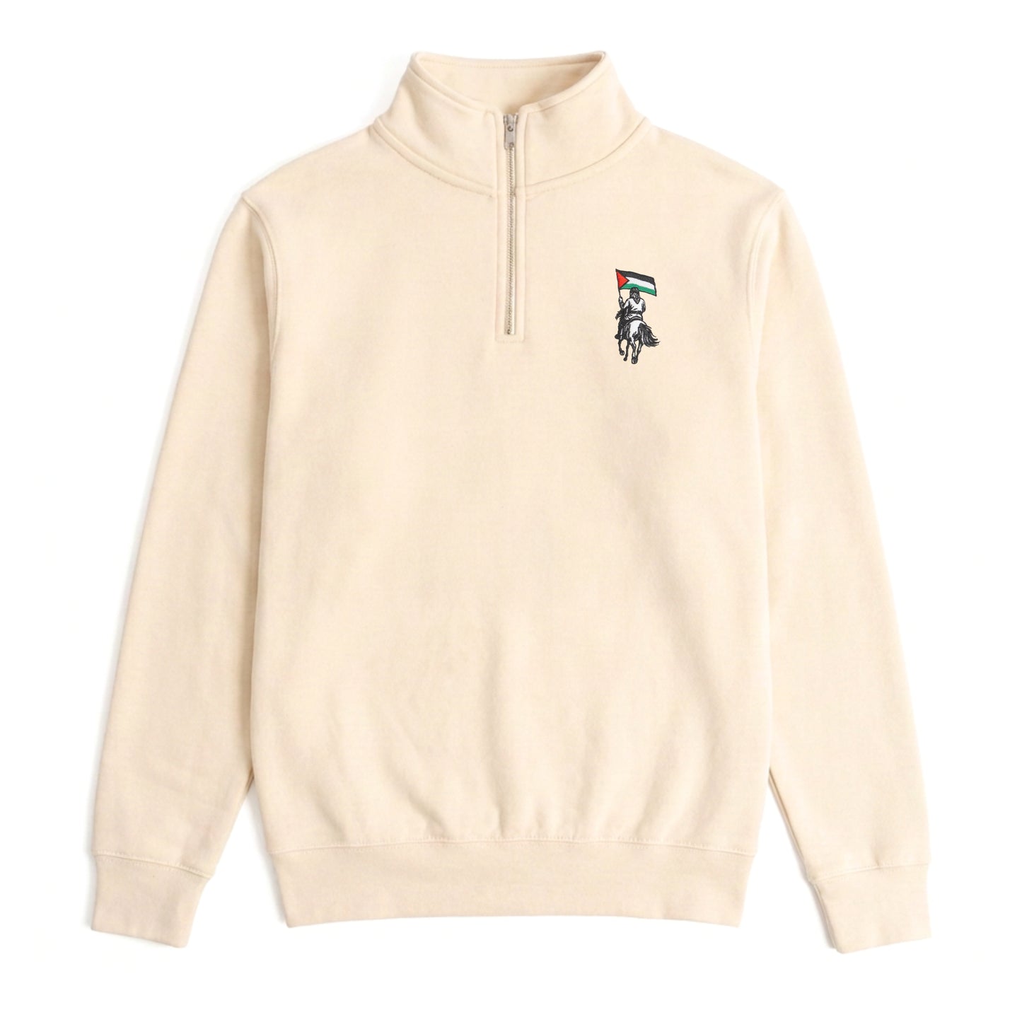 Palestine Equestrian Quarter Zip Sweater
