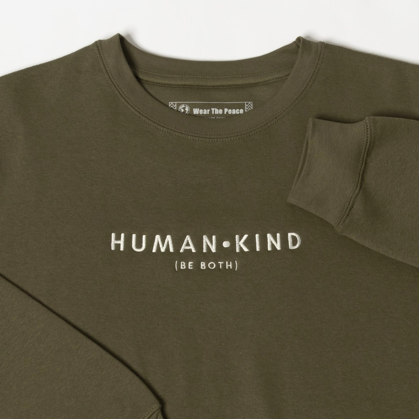 Human Kind Embroidered Crewneck