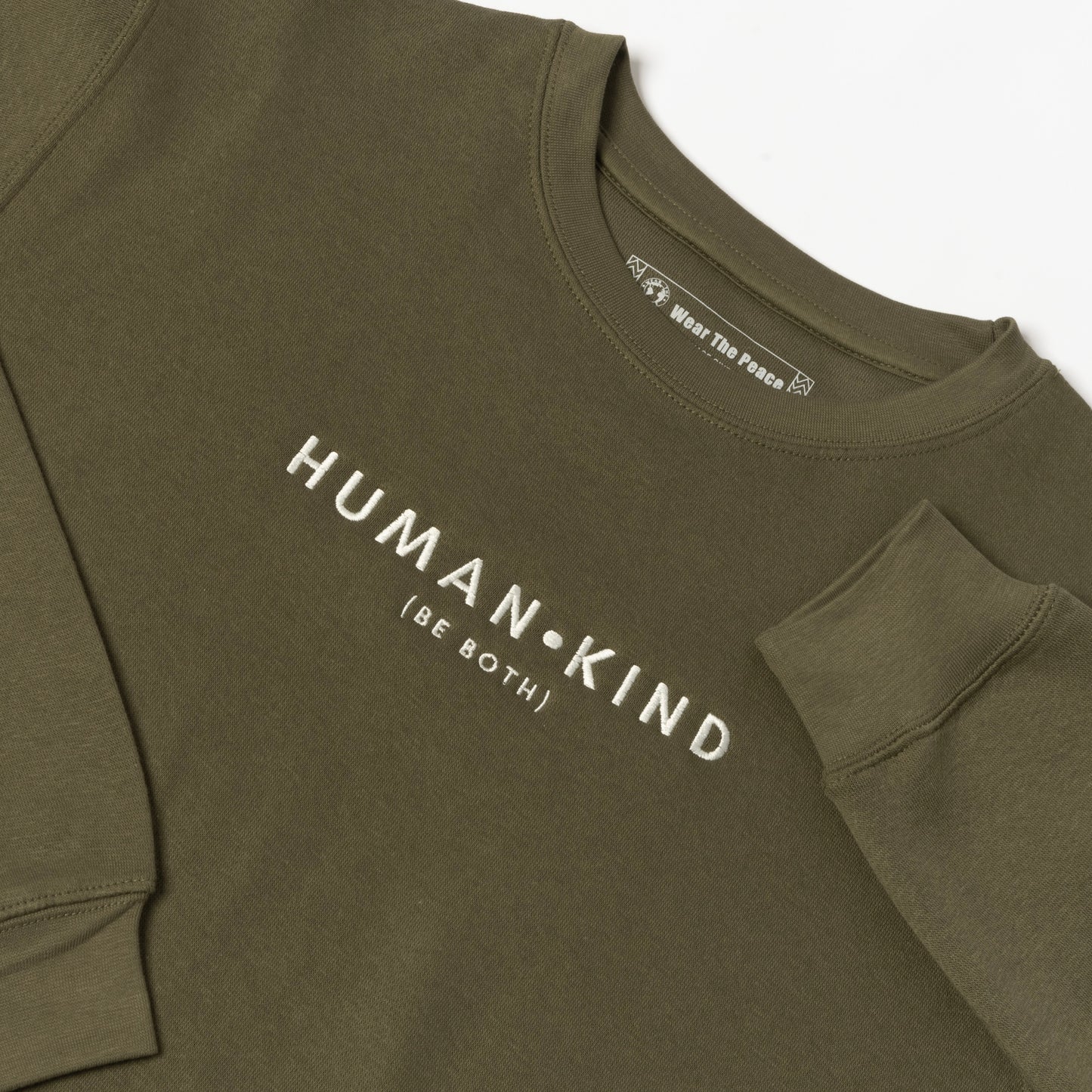 Human Kind Embroidered Crewneck