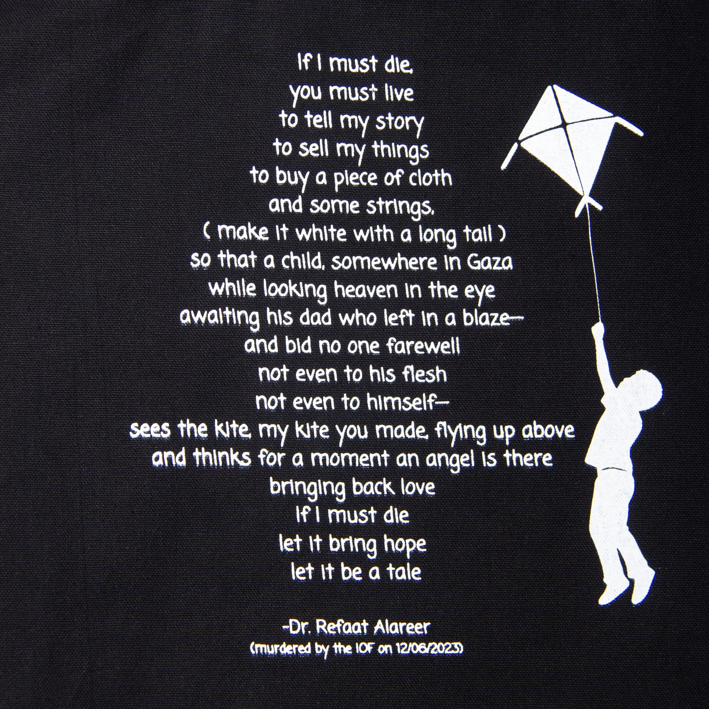 If I Must Die Jumbo Tote Bag (Dr. Refaat X WTP)