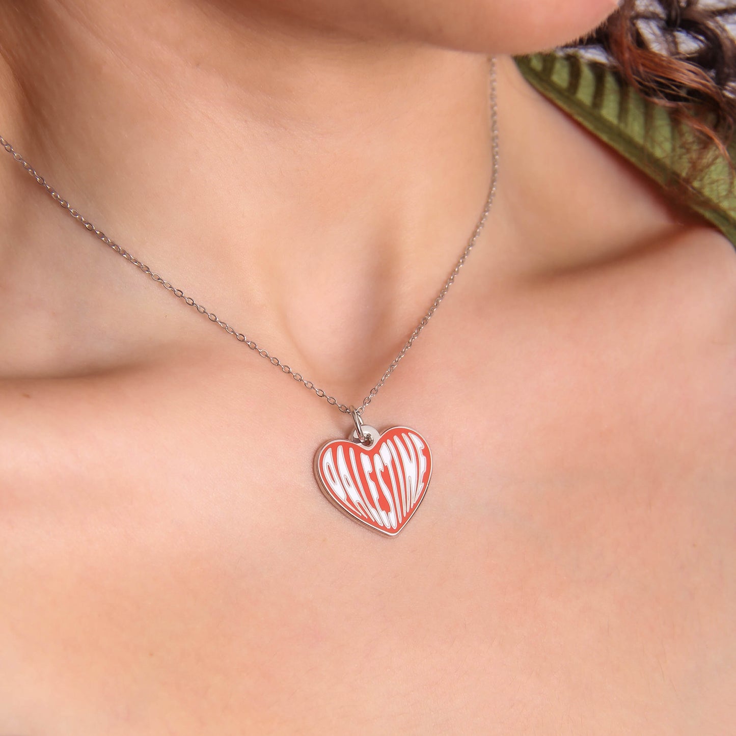 Love Palestine Necklace