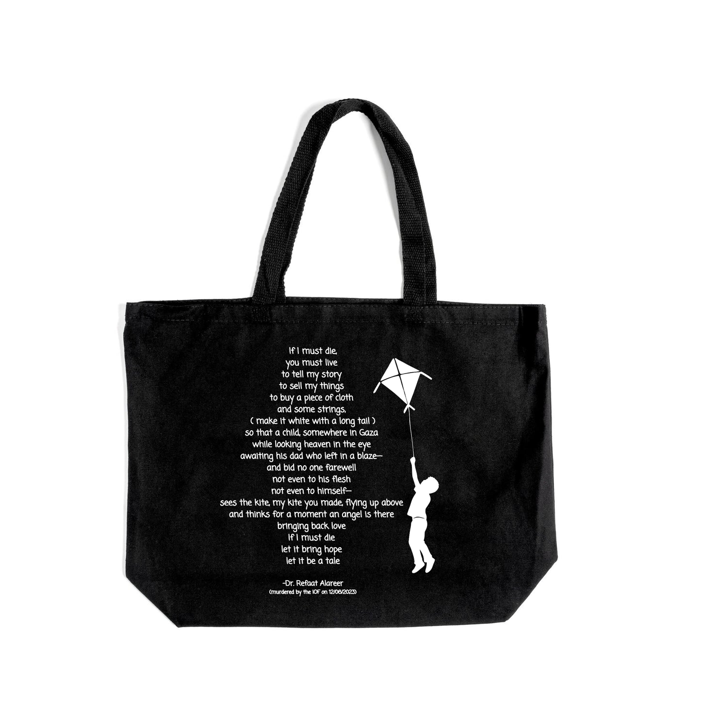 If I Must Die Jumbo Tote Bag (Dr. Refaat X WTP)