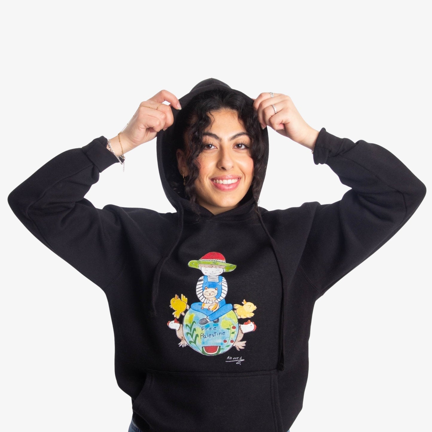 Ahmed A. Art Hoodie Wear The Peace Hoodies S