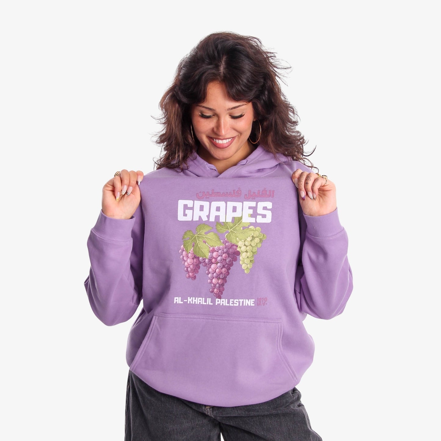 Al-Khalil's Grapes Hoodie Wear The Peace Hoodies S