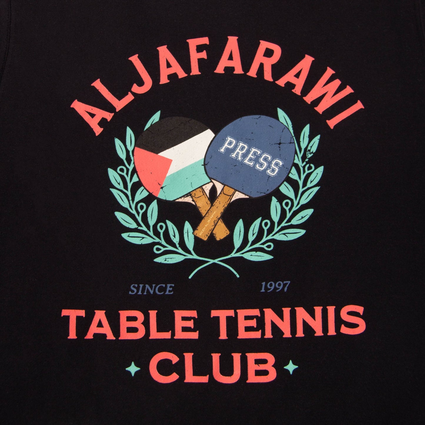 Aljafarawi Club Crewneck Wear The Peace Crewnecks S