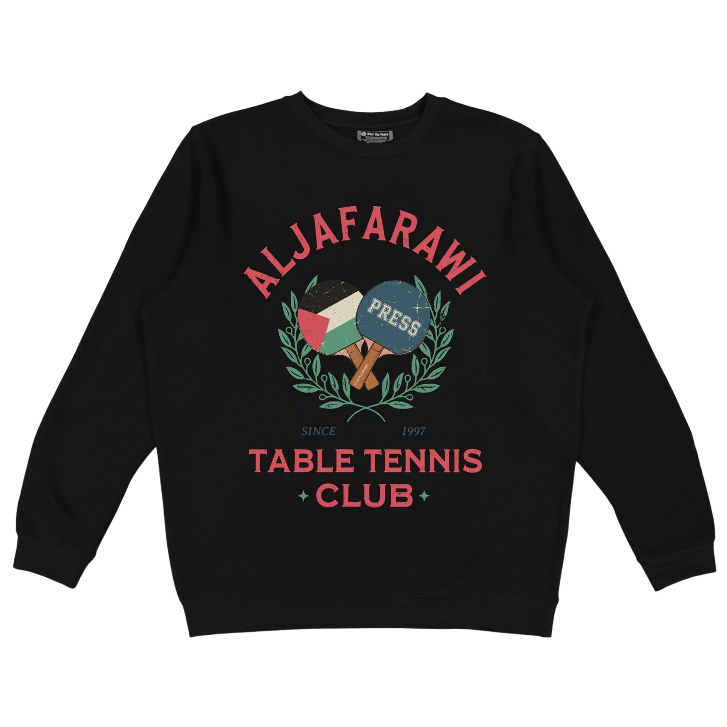 Aljafarawi Club Crewneck Wear The Peace Crewnecks S