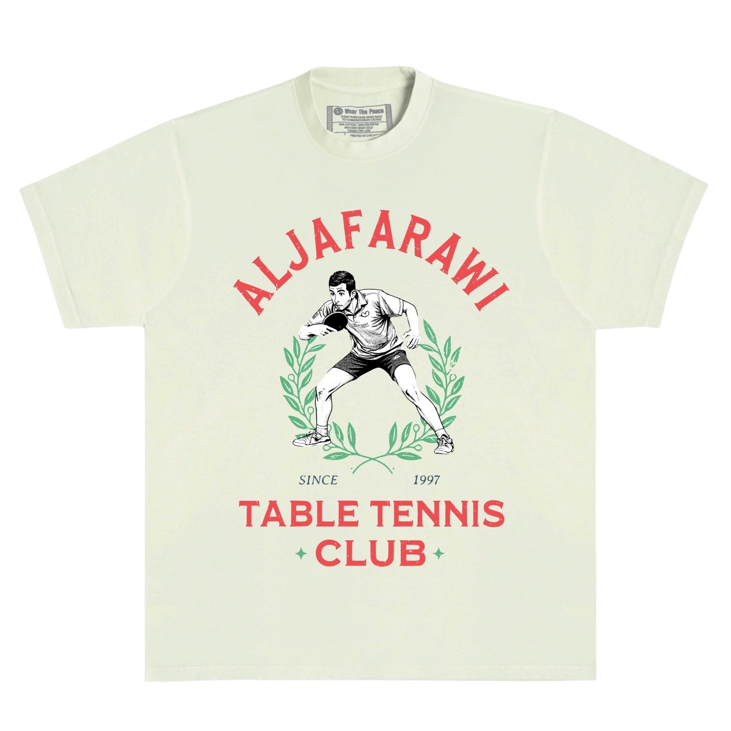 Aljafarawi Club Heavyweight Tee Wear The Peace Short Sleeves S