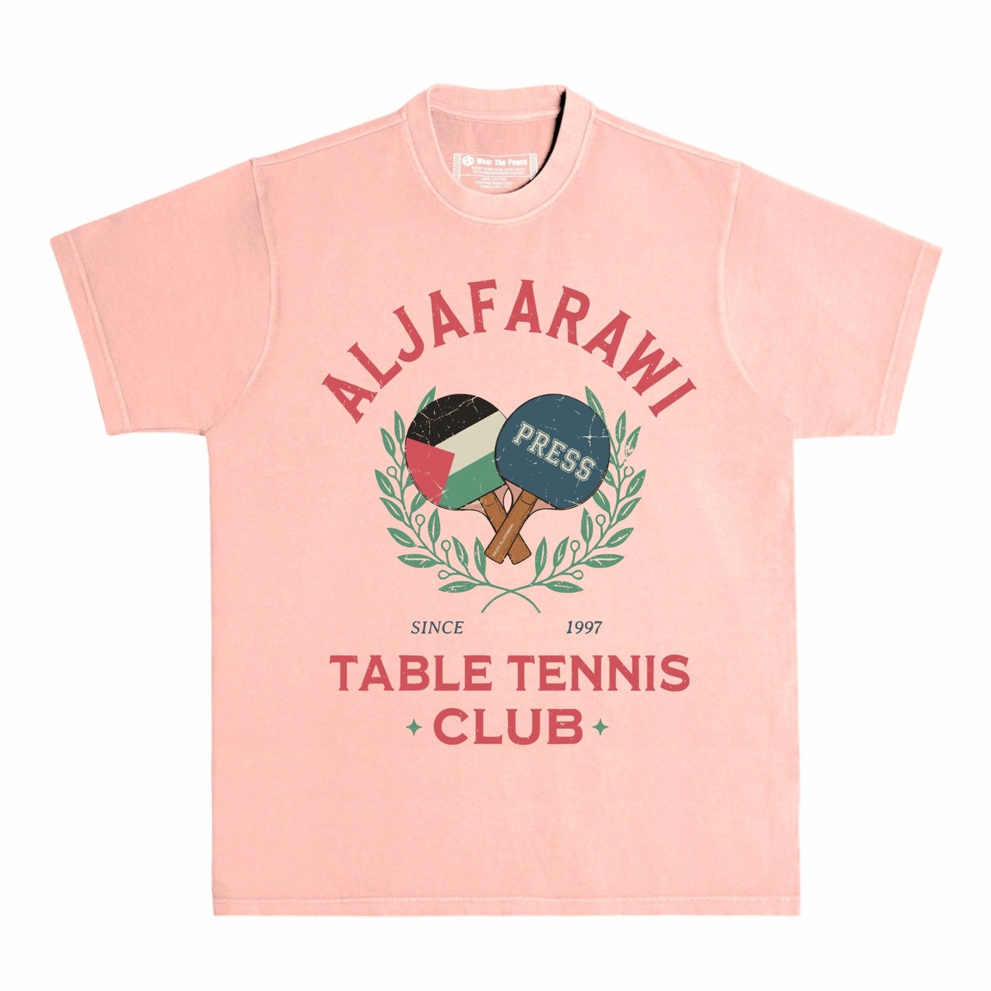 Aljafarawi Club V2 Heavyweight Tee Wear The Peace Short Sleeves S