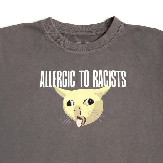 Allergic To Racists Heavyweight Tee Wear The Peace Short Sleeves S