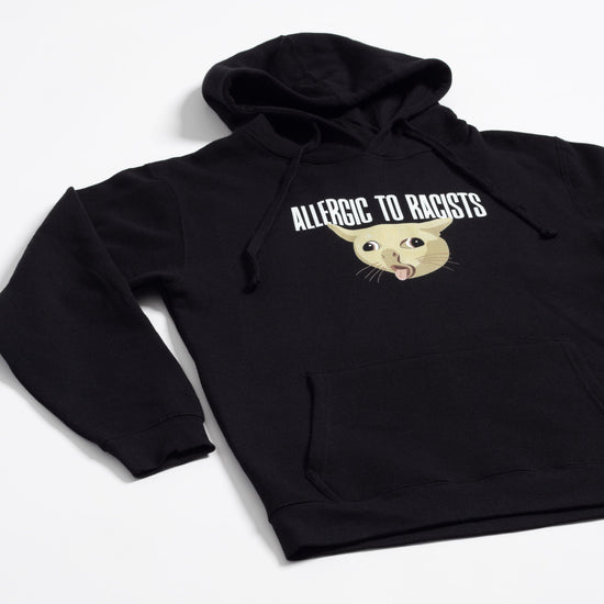 Allergic To Racists Hoodie Wear The Peace Hoodies S