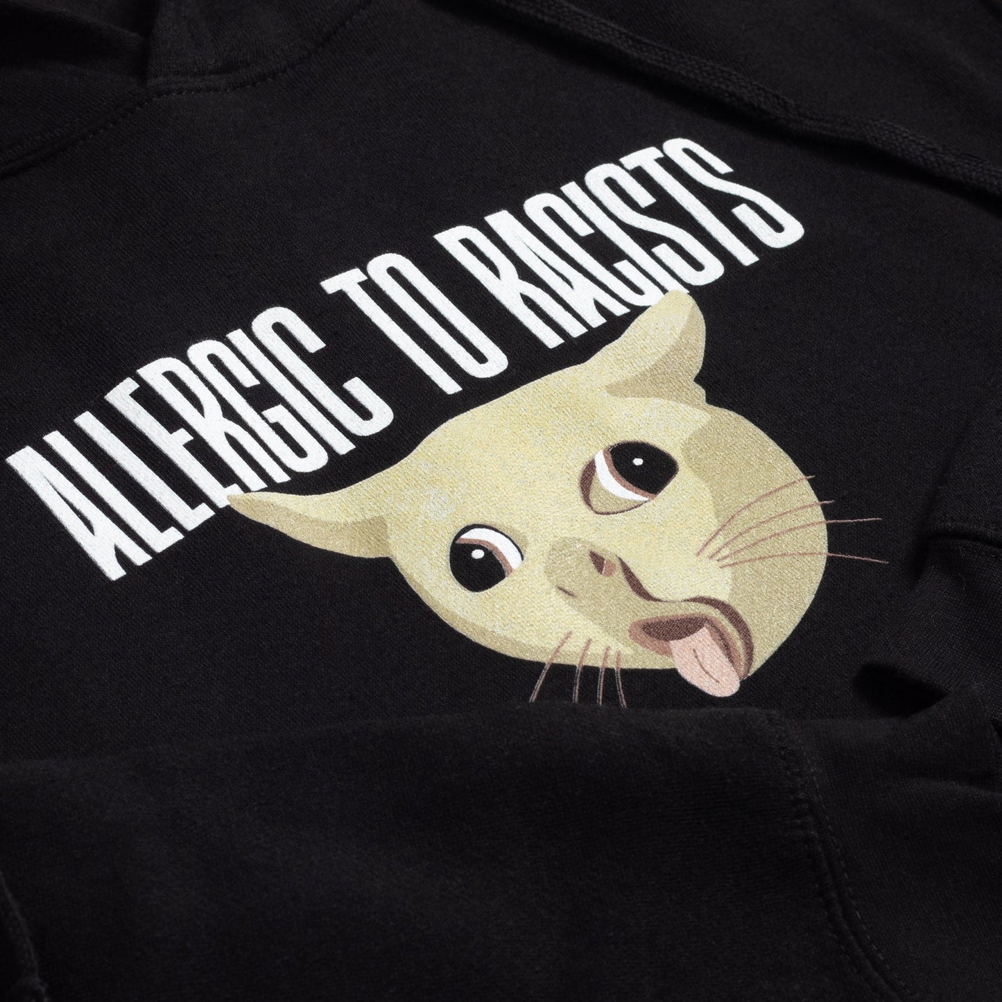 Allergic To Racists Hoodie Wear The Peace Hoodies S