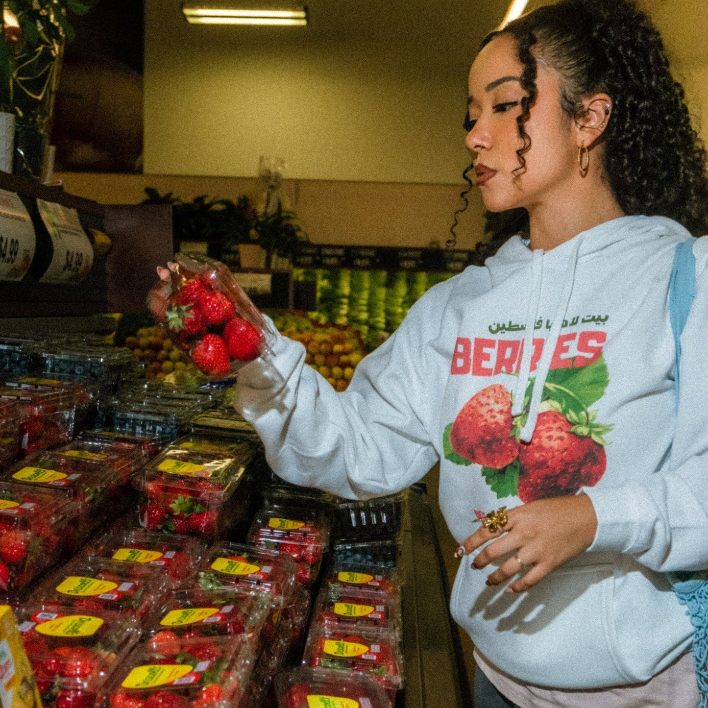 Beit Lahya's Berries Hoodie Wear The Peace Hoodies S