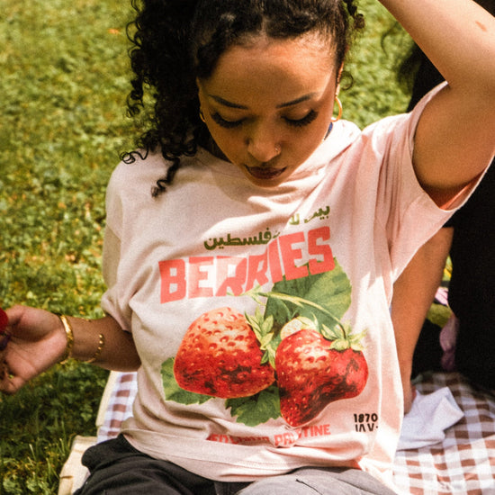 Beit Lahya's Berries Tee Wear The Peace Short Sleeves S