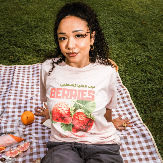 Beit Lahya's Berries Tee Wear The Peace Short Sleeves S