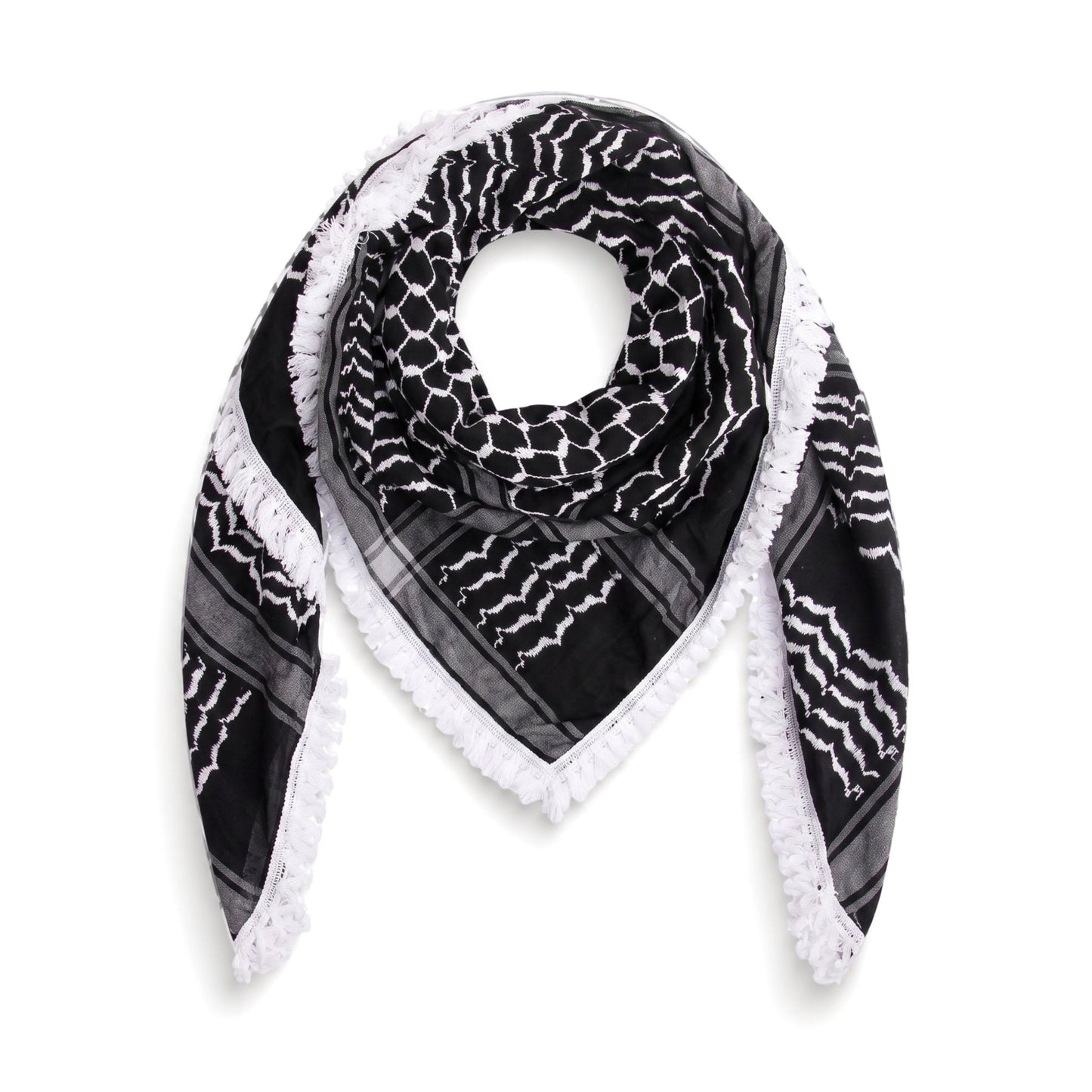 Black Kufiya | Made In Palestine Wear The Peace Scarf