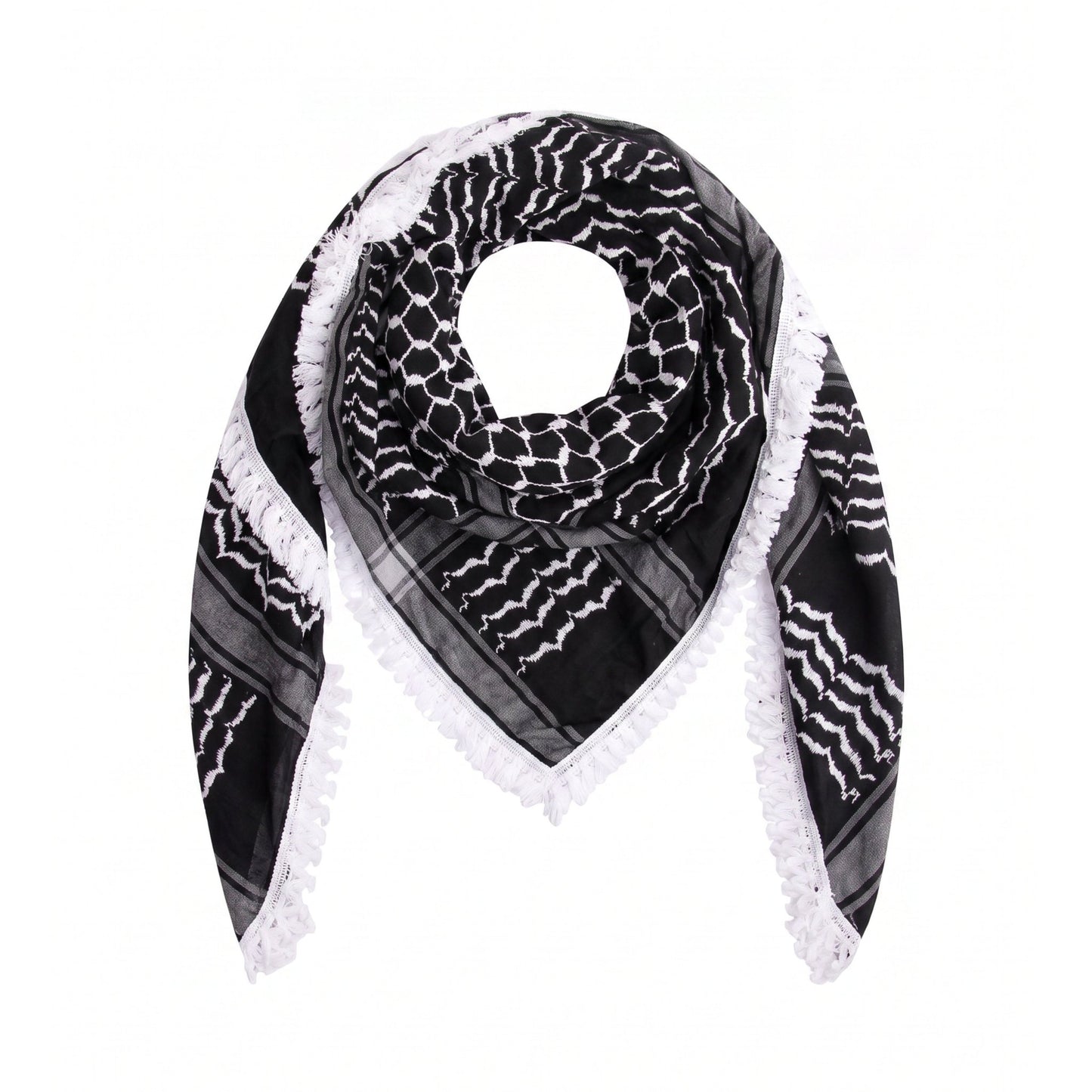 Black Kufiya | Made In Palestine Wear The Peace Scarf