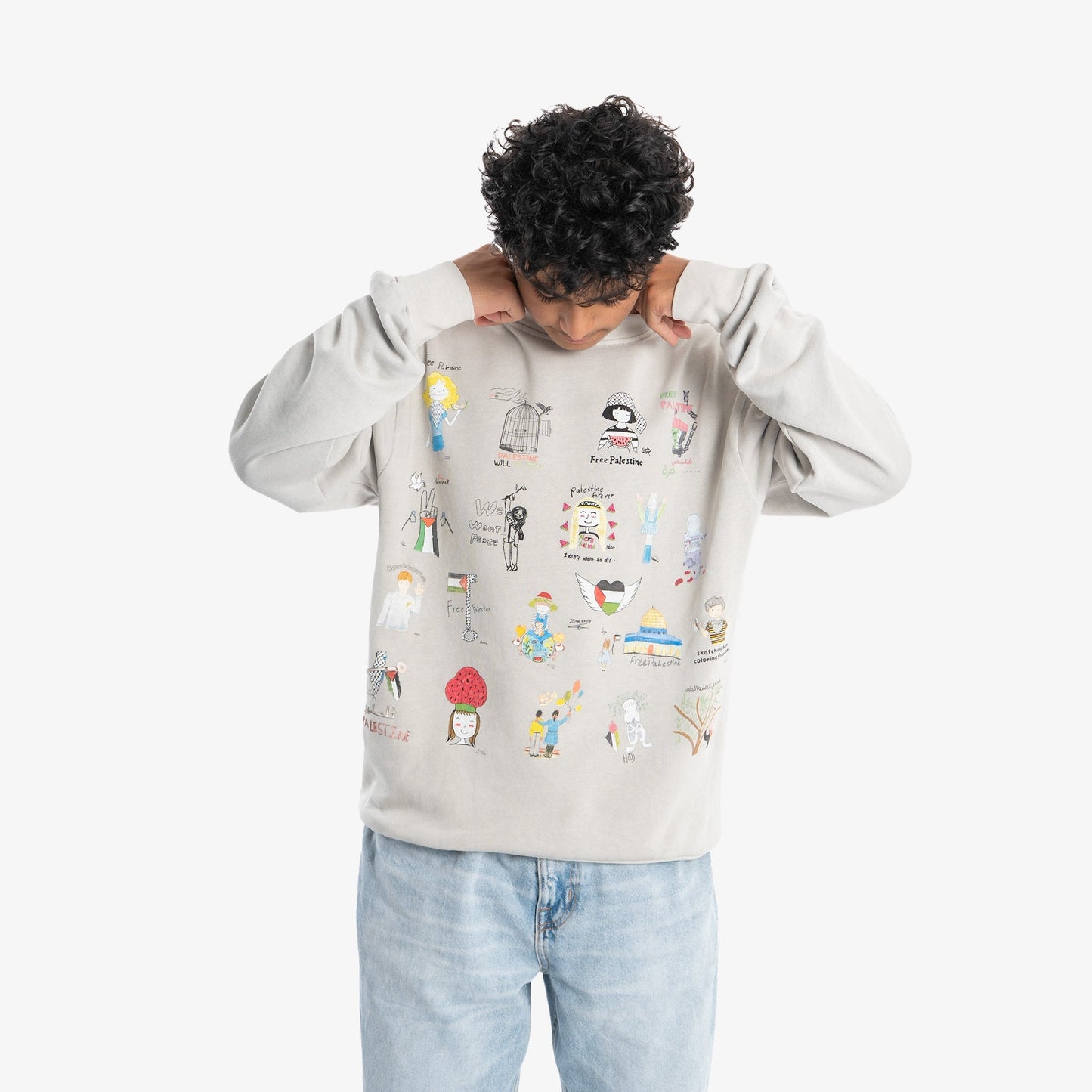 Children Of 🍉 Art Crewneck Wear The Peace Crewnecks S