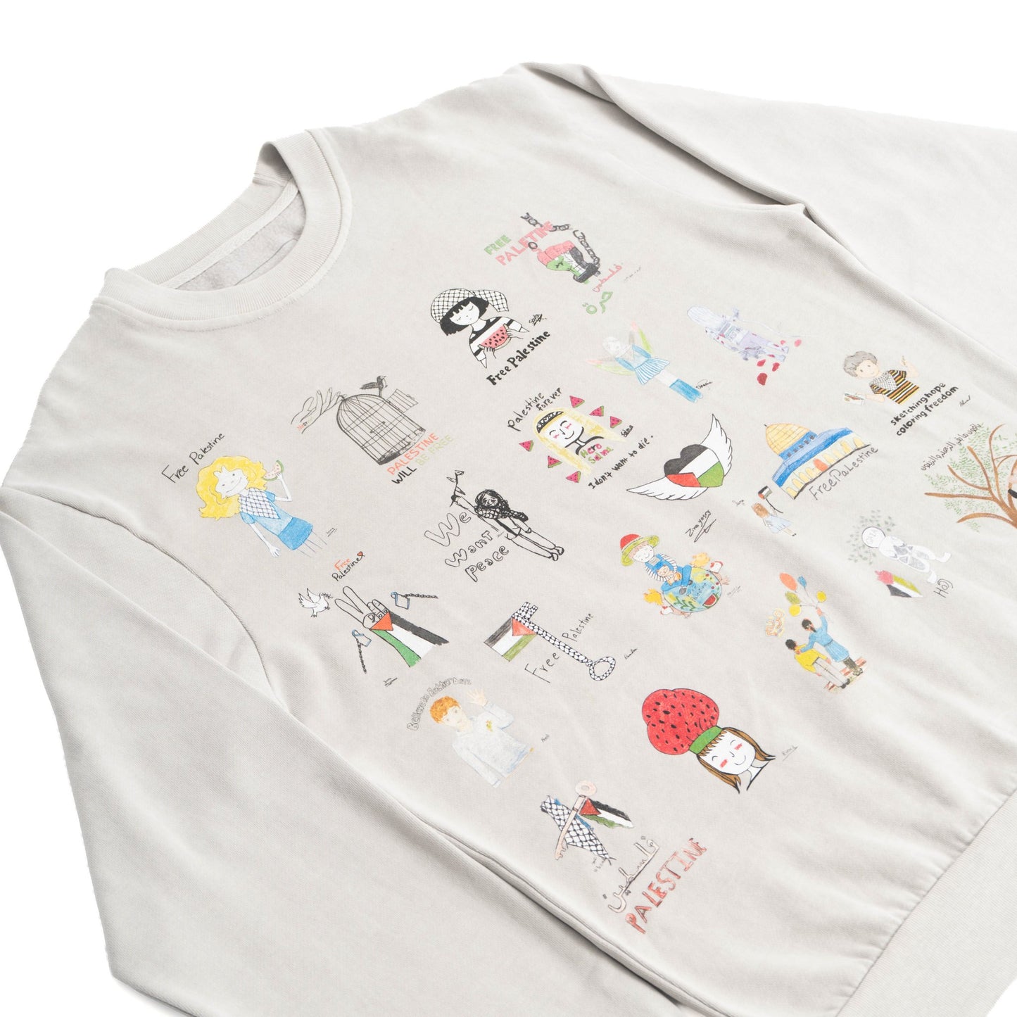 Children Of 🍉 Art Crewneck Wear The Peace Crewnecks S