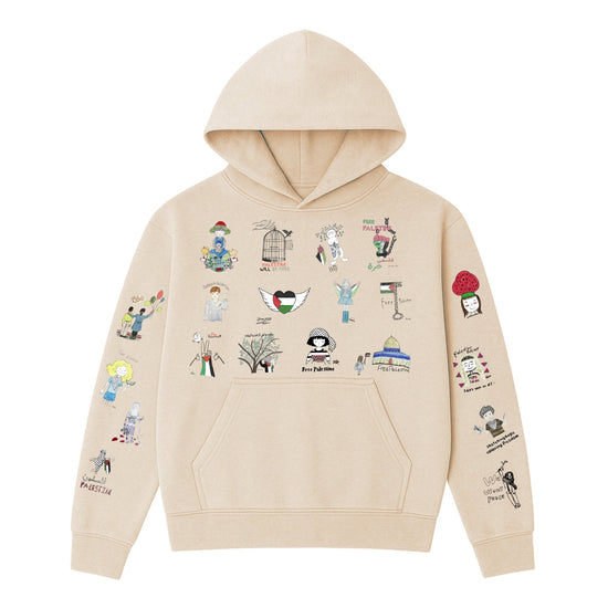 Children Of 🍉 Art Heavyweight Hoodie Wear The Peace Hoodies French Oak S