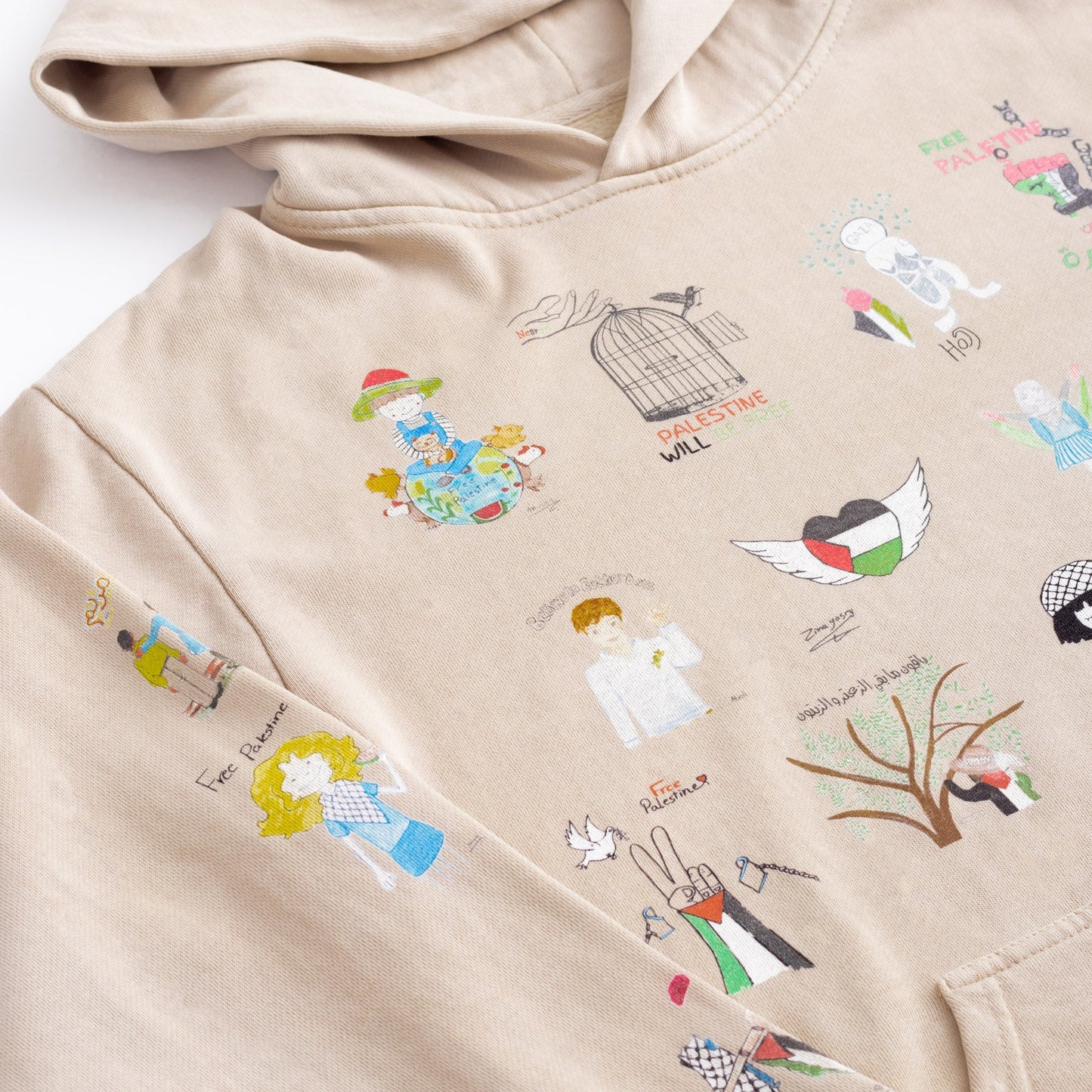 Children Of 🍉 Art Heavyweight Hoodie Wear The Peace Hoodies French Oak S