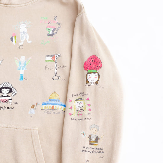 Children Of 🍉 Art Heavyweight Hoodie Wear The Peace Hoodies French Oak S