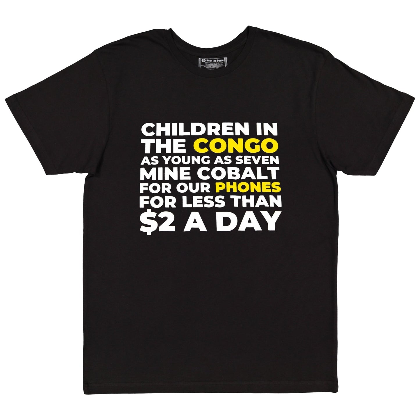 Children Of Congo Tee Wear The Peace Short Sleeves S