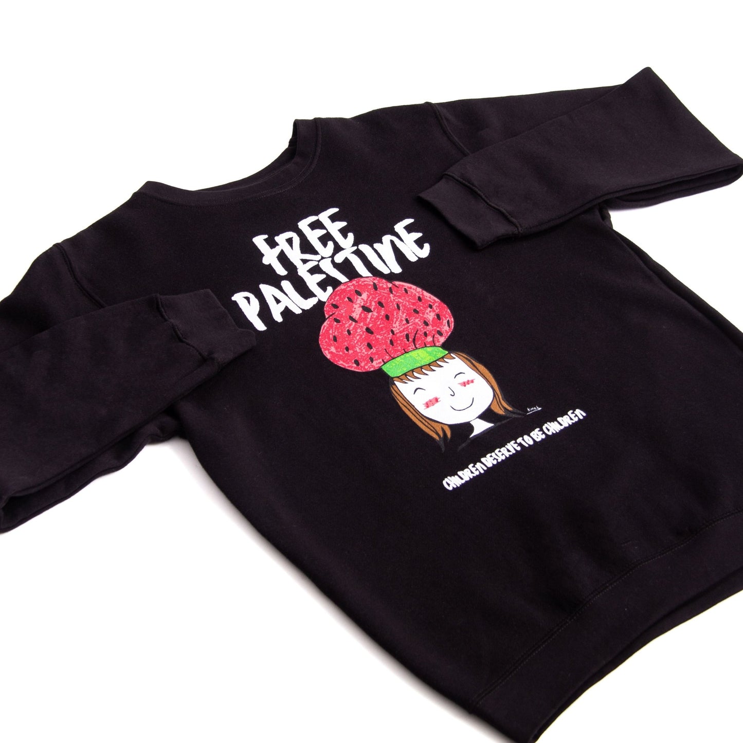 Children Of Gaza Crewneck (Renad X WTP) Wear The Peace Crewnecks Black S