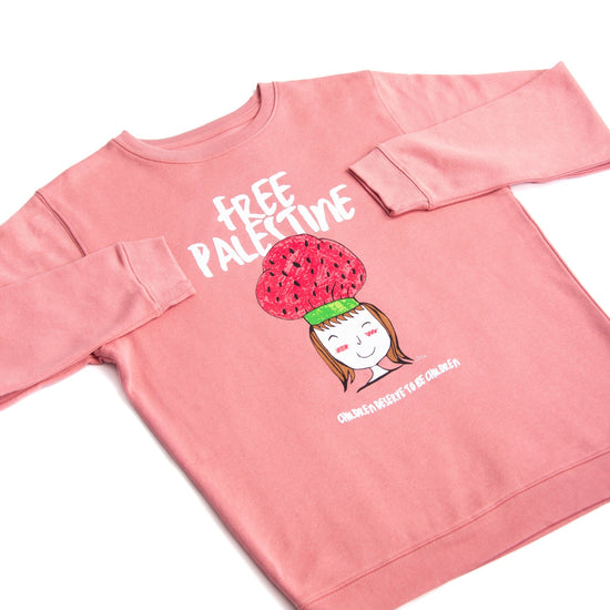 Children Of Gaza Crewneck (Renad X WTP) Wear The Peace Crewnecks Mauve S