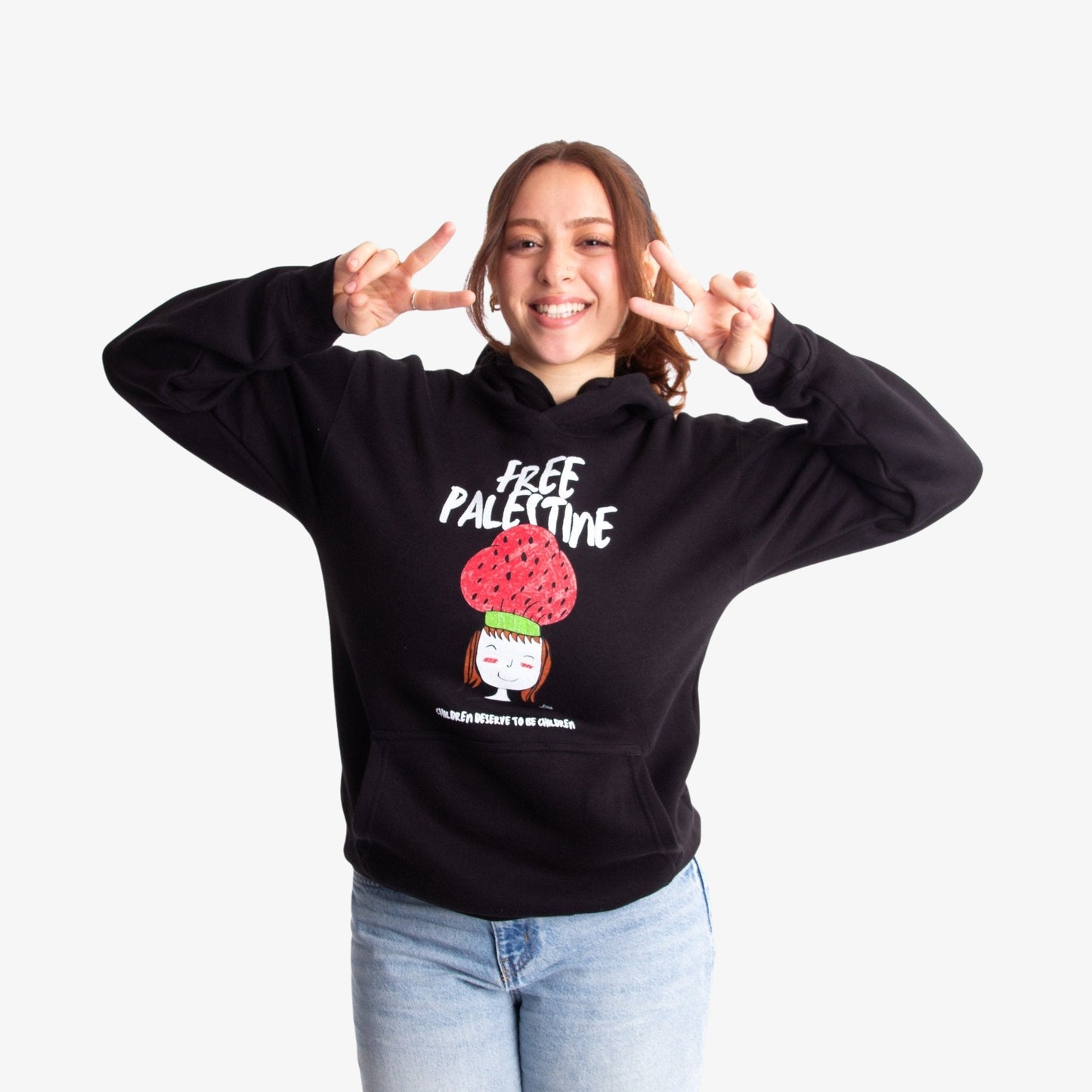 Children Of Gaza Hoodie (Renad X WTP) Wear The Peace Hoodies Black S