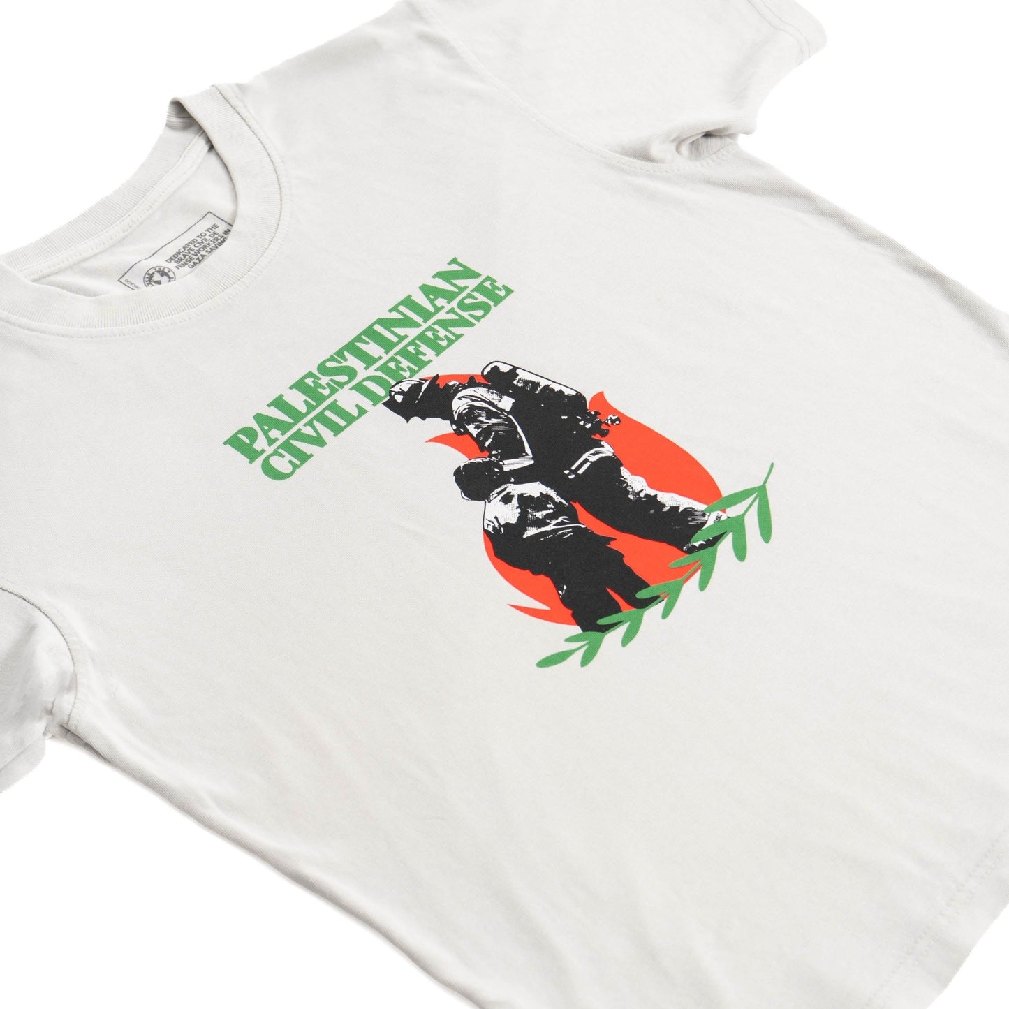 Civil Defense Heavyweight Tee Wear The Peace Short Sleeves S