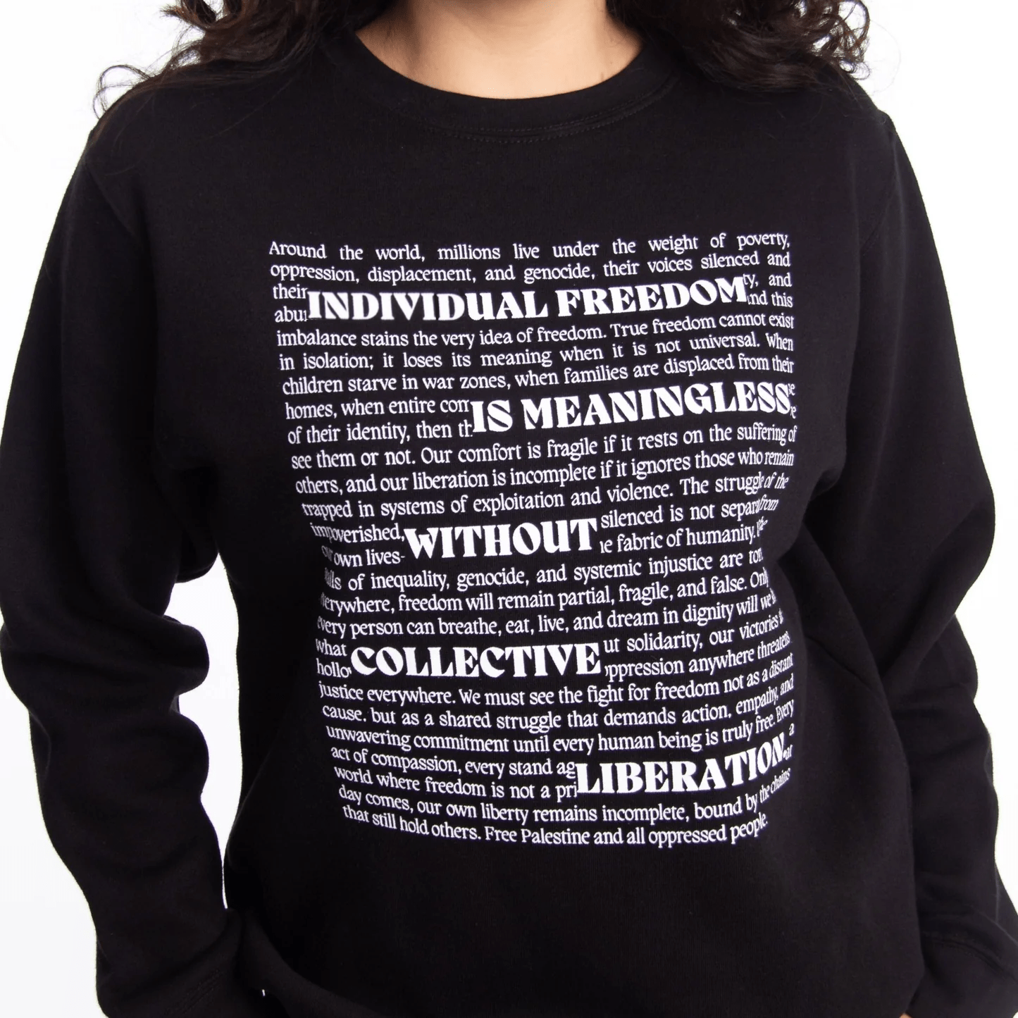 Collective Liberation Crewneck Wear The Peace Crewnecks S