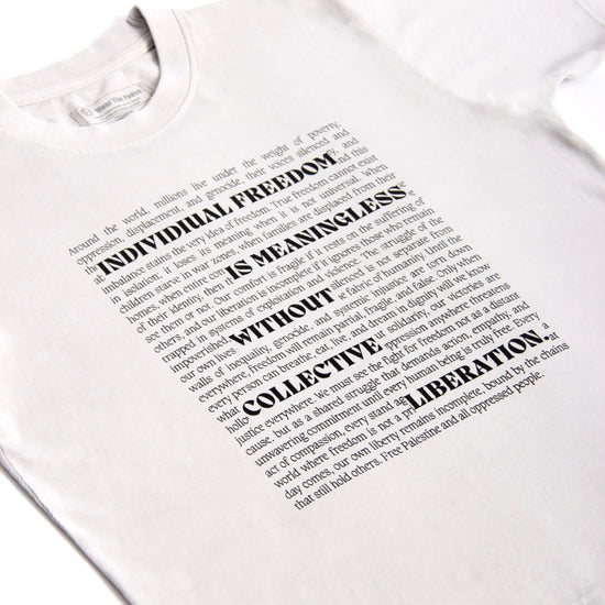 Collective Liberation Heavyweight Tee Wear The Peace Short Sleeves S