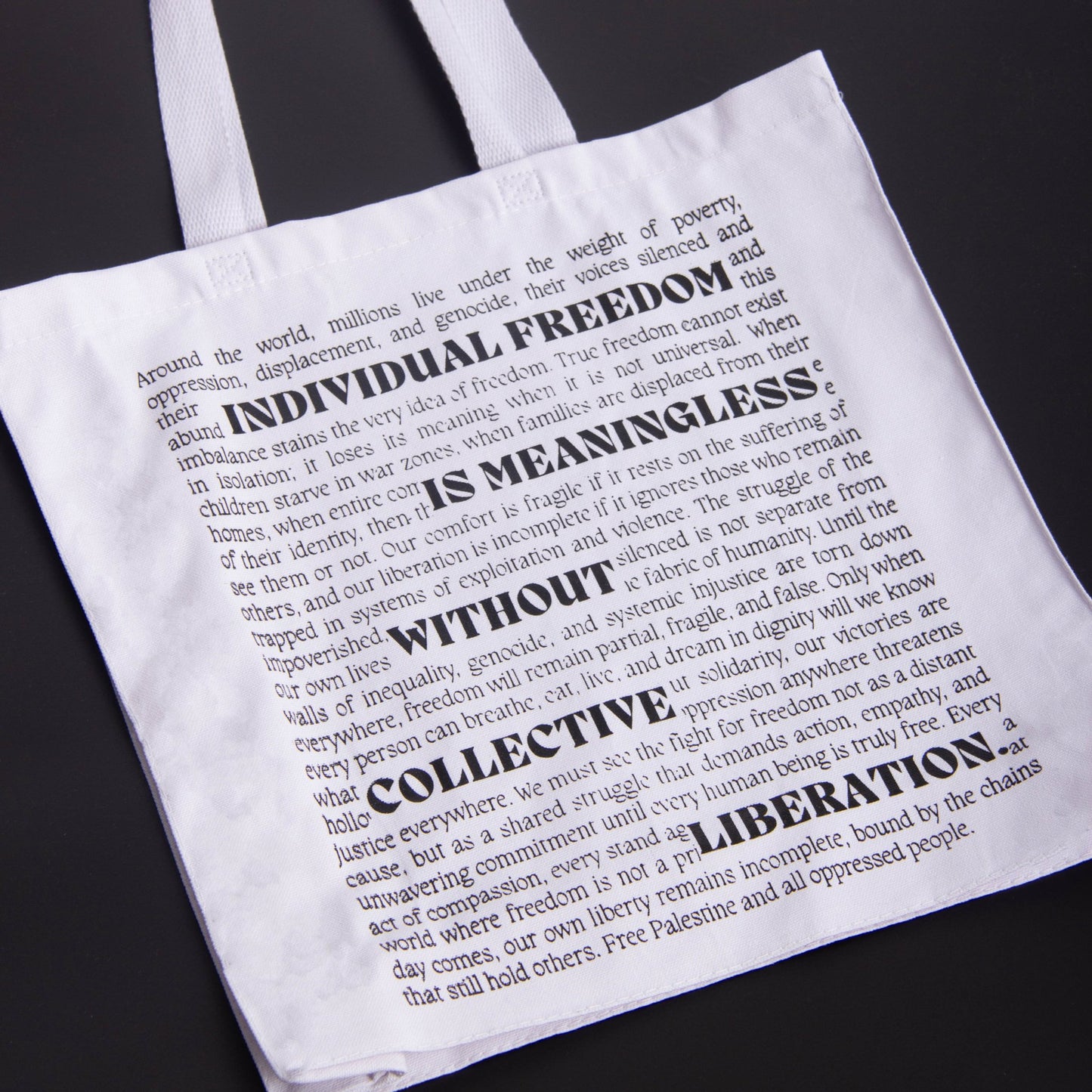 Collective Liberation Tote Bag Wear The Peace Tote Bag