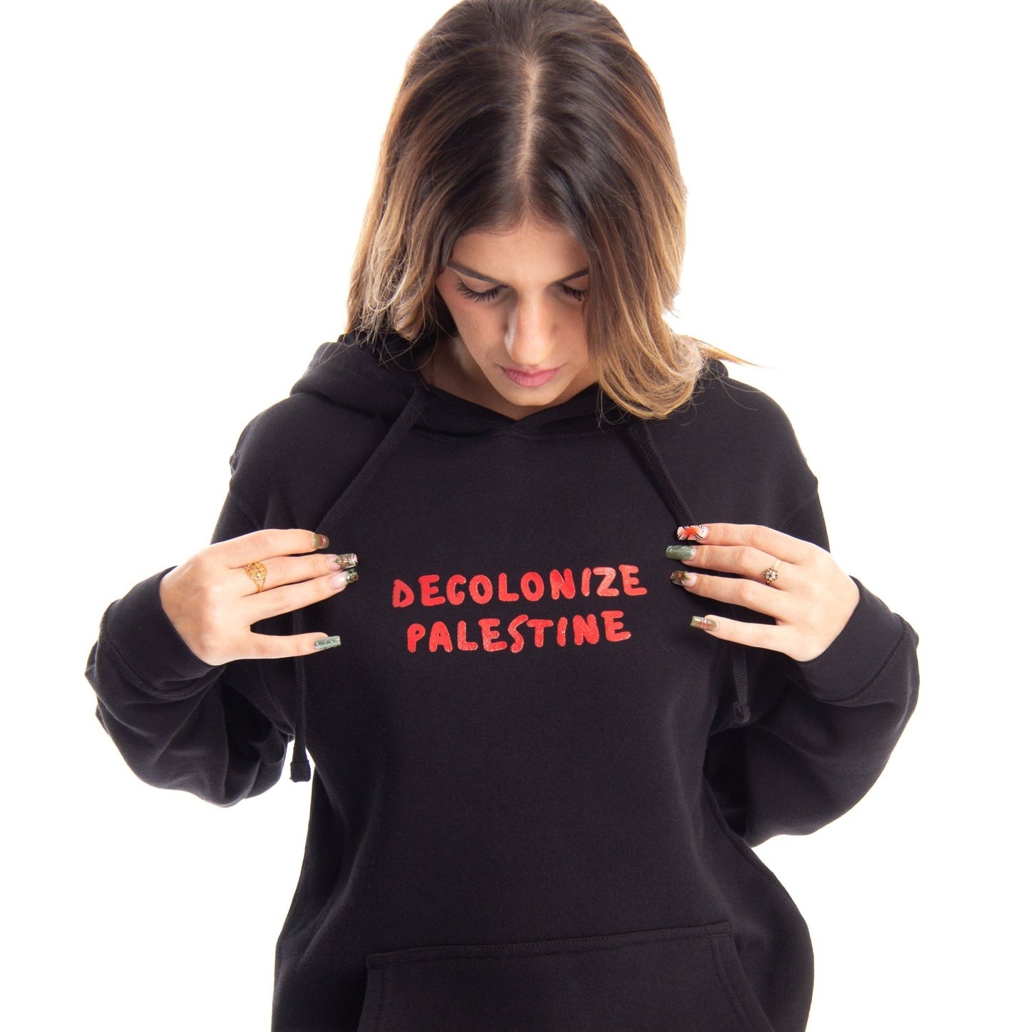 Decolonize Palestine Hoodie Wear The Peace Hoodies S