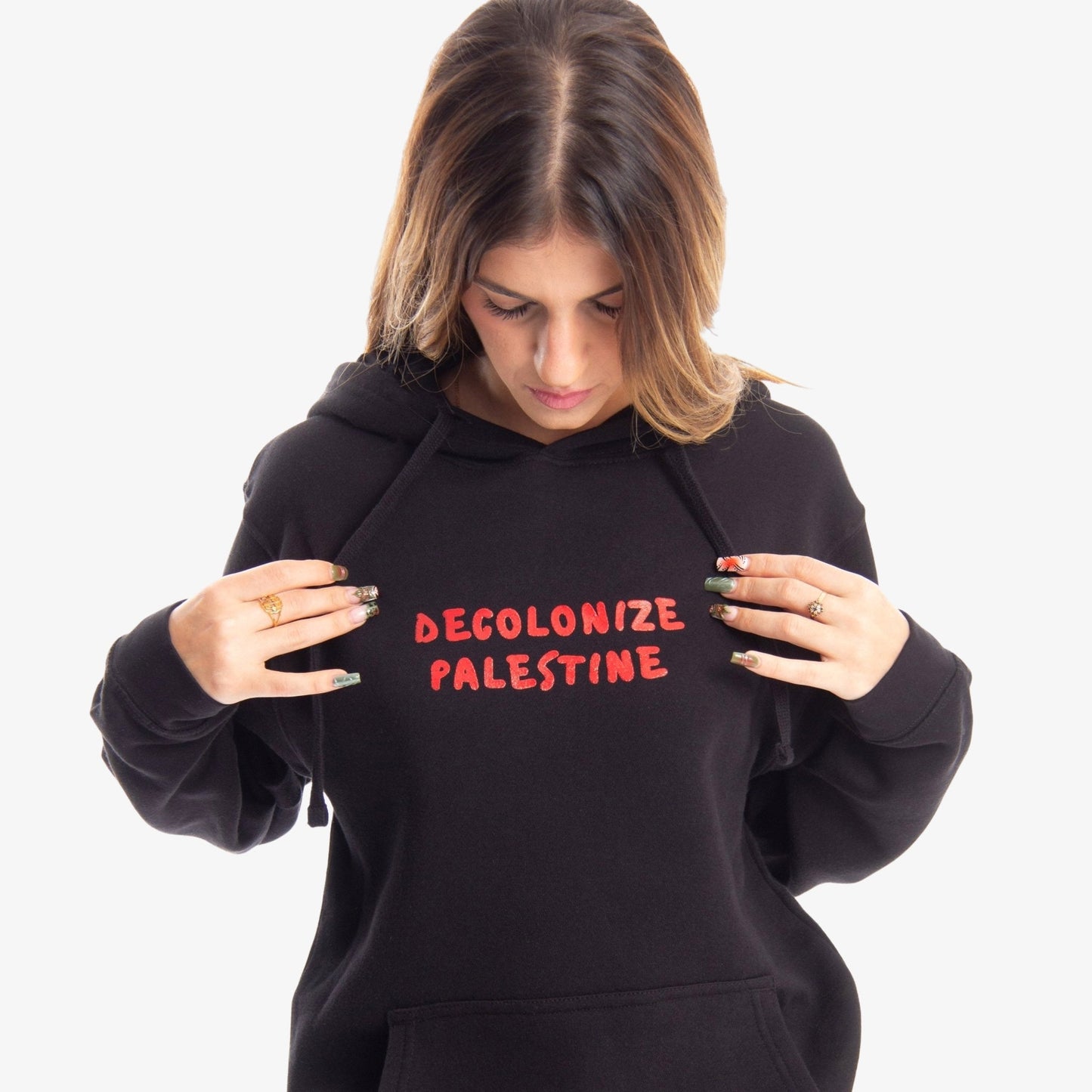 Decolonize Palestine Hoodie Wear The Peace Hoodies S