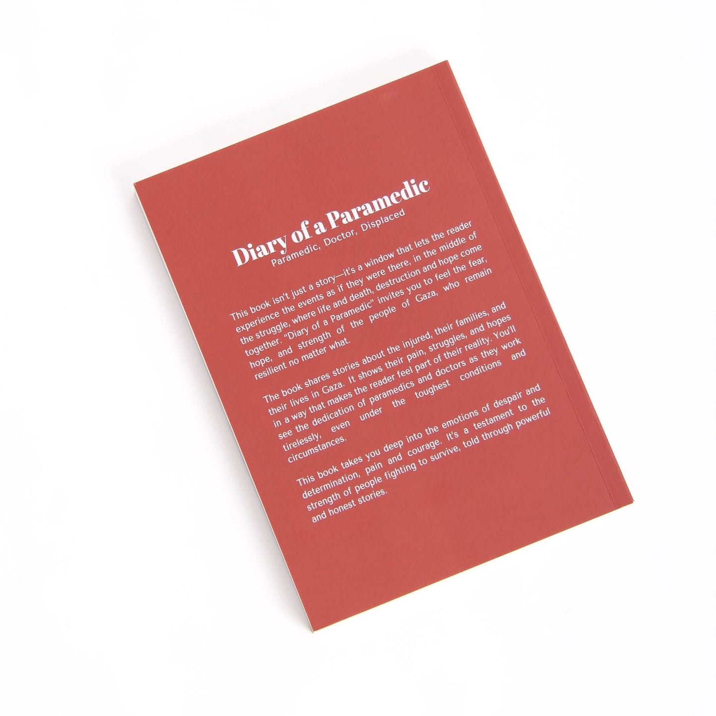 Diary Of A Paramedic | Ali Al-Turk Wear The Peace Book