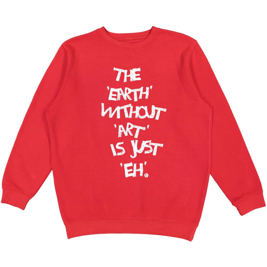 eARTh Crewneck Wear The Peace Crewnecks Red S