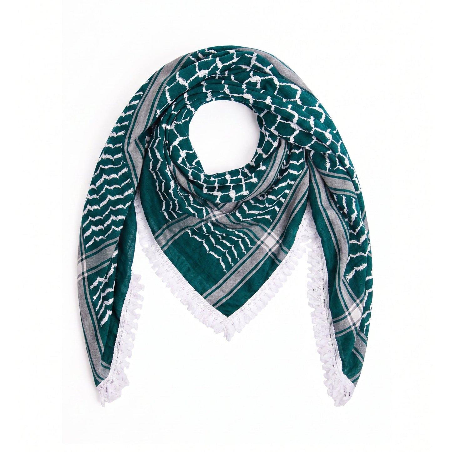 Emerald Kufiya | Made In Palestine Wear The Peace Scarf