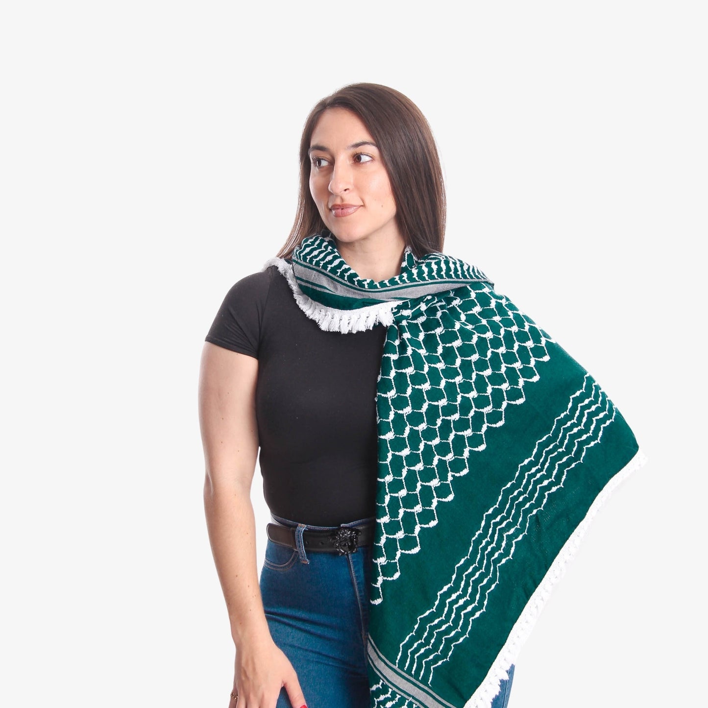 Emerald Kufiya | Made In Palestine Wear The Peace Scarf