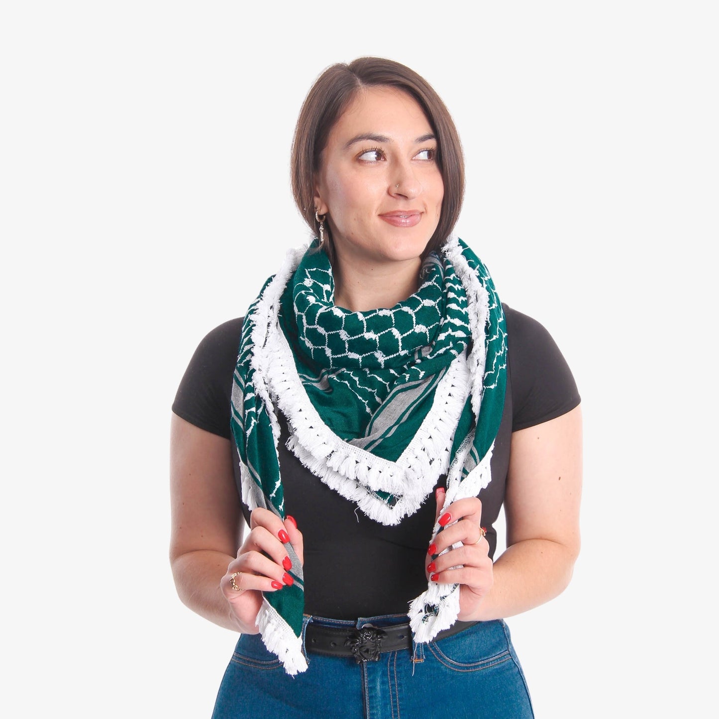 Emerald Kufiya | Made In Palestine Wear The Peace Scarf