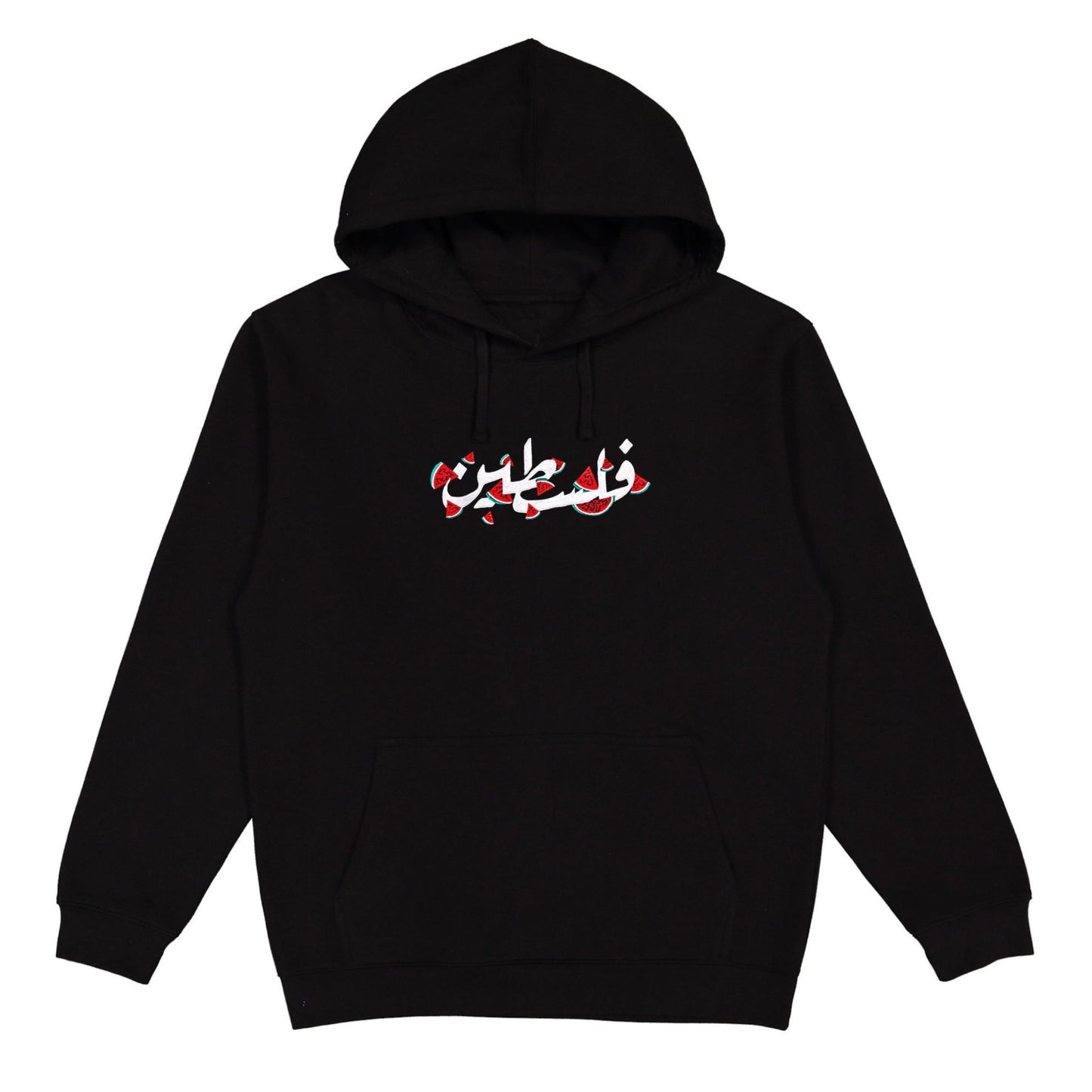 Falasteen Embroidered Hoodie Wear The Peace Hoodies Black S