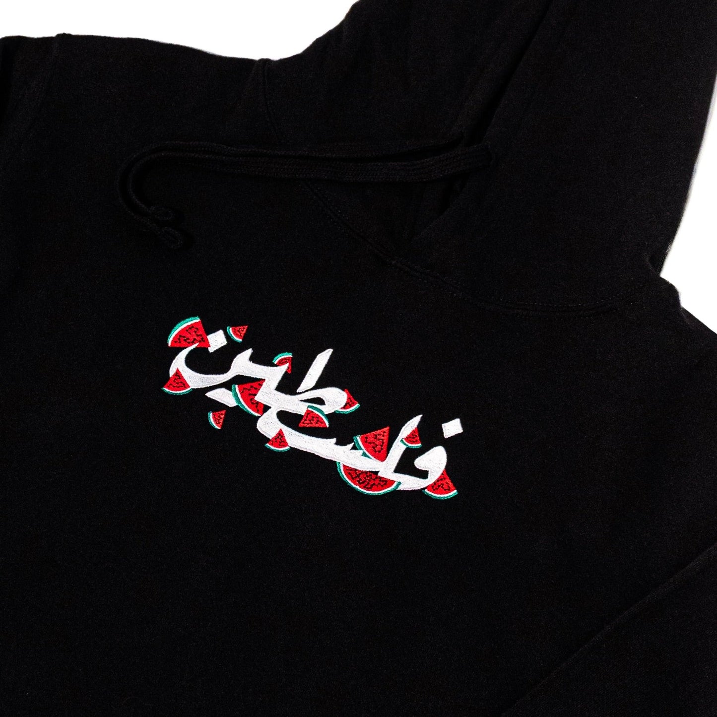 Falasteen Embroidered Hoodie Wear The Peace Hoodies Black S