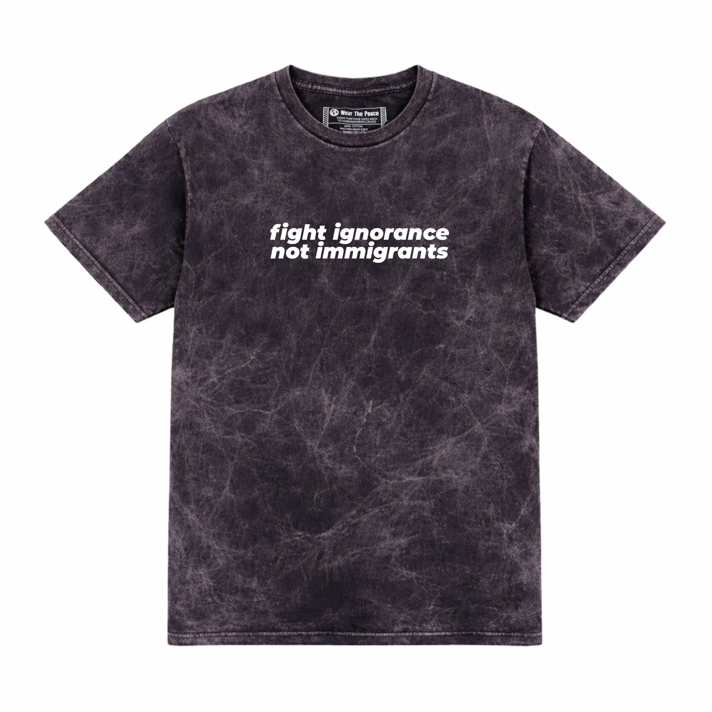Fight Ignorance Tee Wear The Peace Short Sleeves S