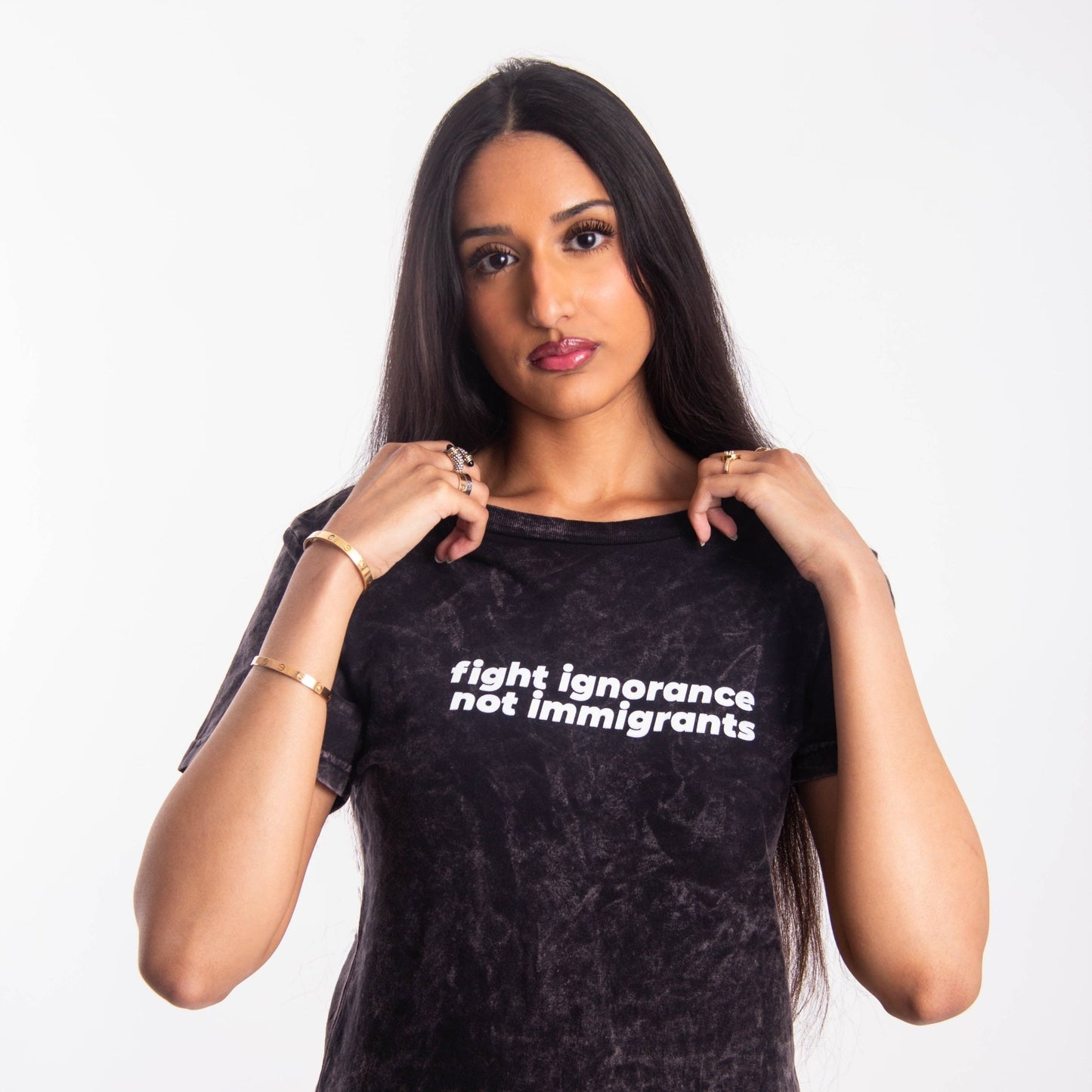 Fight Ignorance Tee Wear The Peace Short Sleeves S