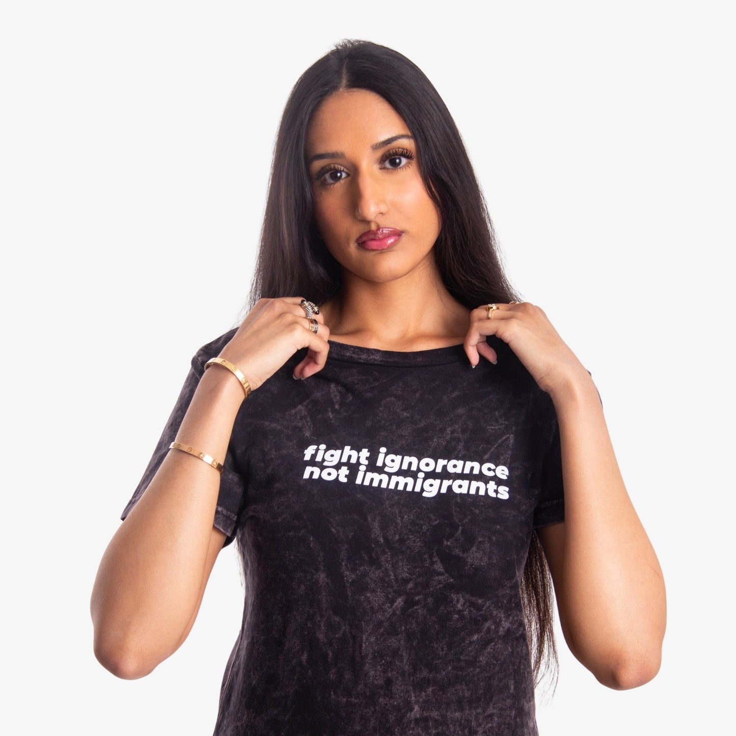 Fight Ignorance Tee Wear The Peace Short Sleeves S